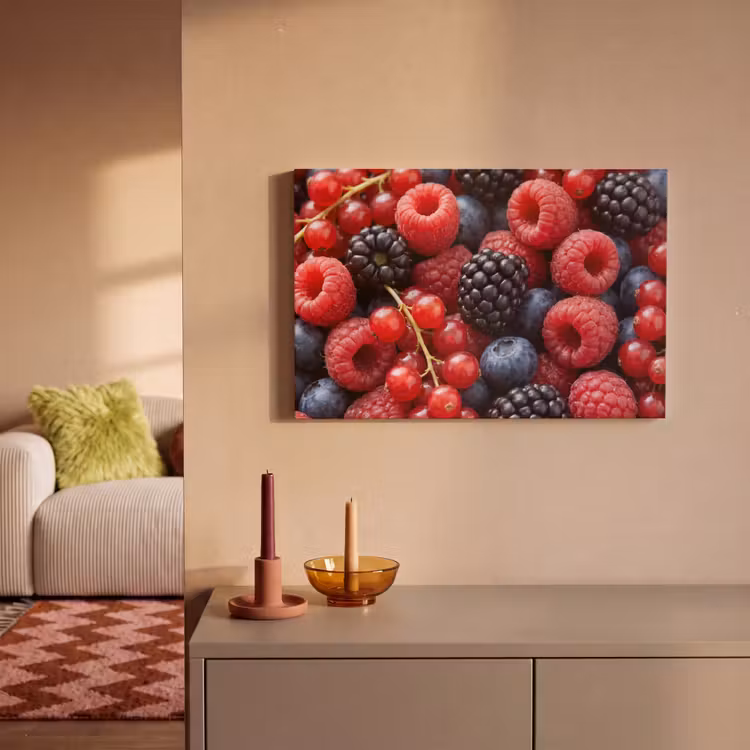 Canvas schilderij - Bessen - Mix - Vers - Eten - Kleurrijk — 2