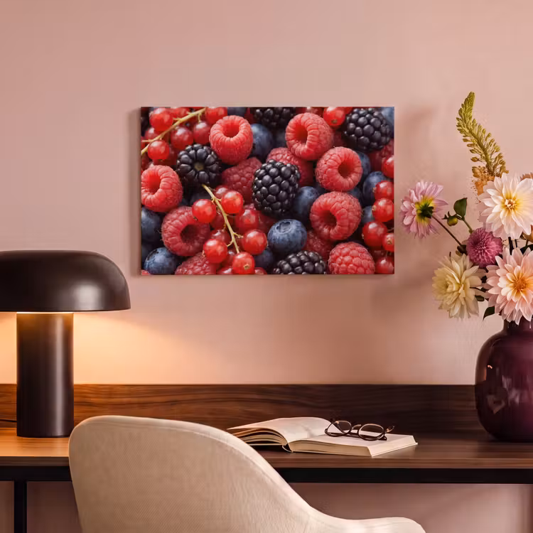 Canvas schilderij - Bessen - Mix - Vers - Eten - Kleurrijk — 6