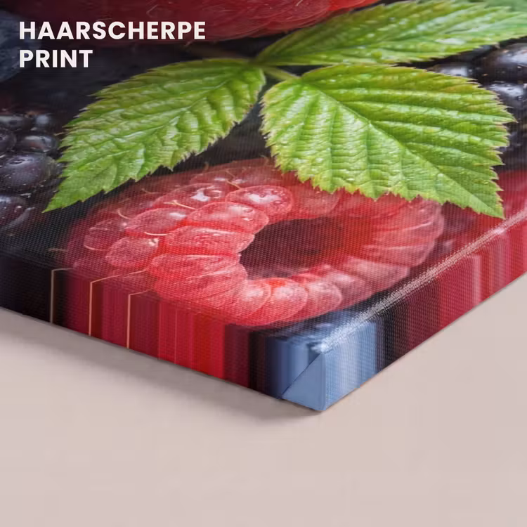 Canvas schilderij - Bessen - Vers - Waterdruppels - Kleurrijk - Eten — 5