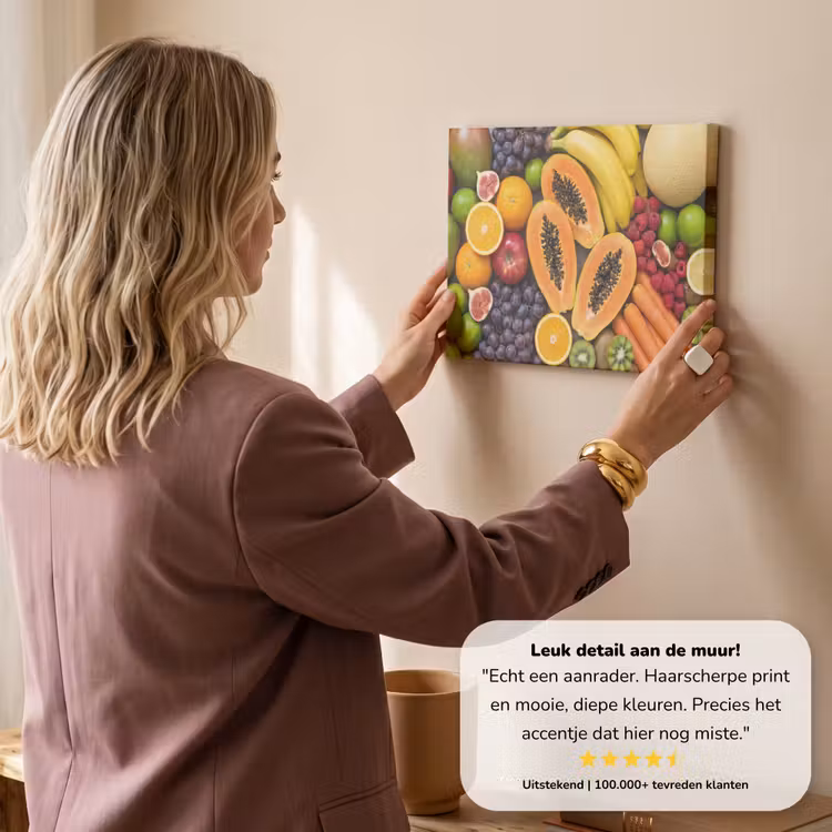Canvas schilderij - Eten - Fruit - Groenten - Vers - Kleurrijk — 3