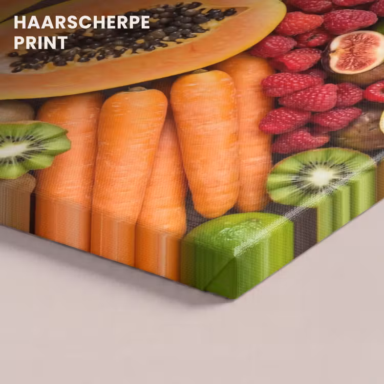 Canvas schilderij - Eten - Fruit - Groenten - Vers - Kleurrijk — 5