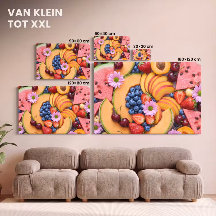 Canvas schilderij - Eten - Fruit - Zomer - Kleurrijk — 8