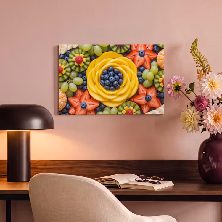 Canvas schilderij - Fruit - Arrangement - Gezond - Kleurrijk - Eten — 6
