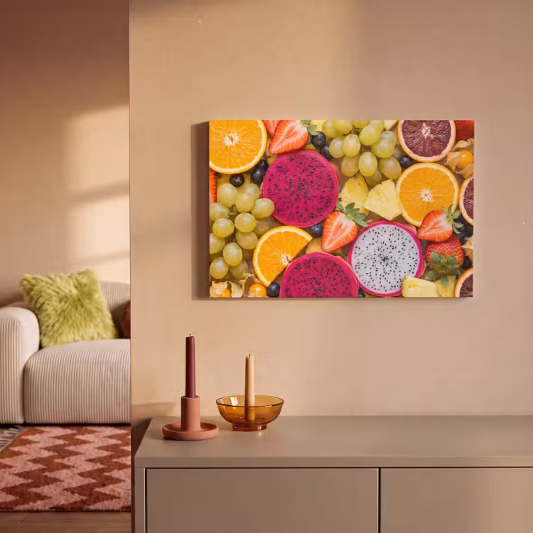 Canvas schilderij - Fruit - Assortiment - Kleurrijk - Gezondheid — 2