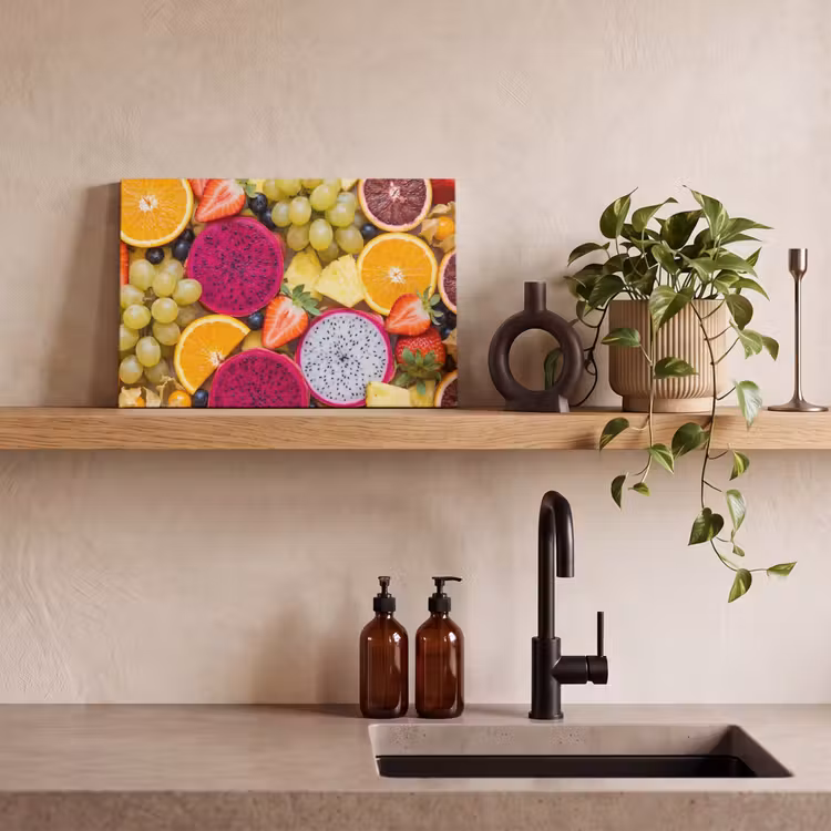 Canvas schilderij - Fruit - Assortiment - Kleurrijk - Gezondheid — 4