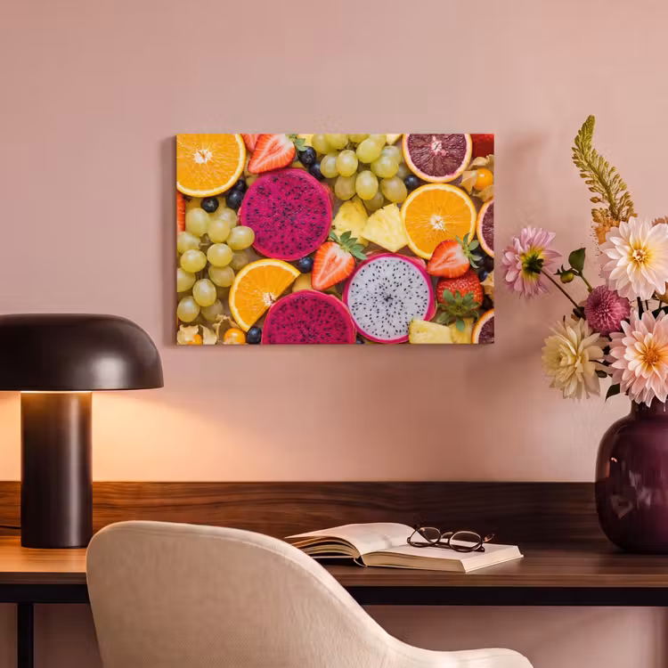 Canvas schilderij - Fruit - Assortiment - Kleurrijk - Gezondheid — 6