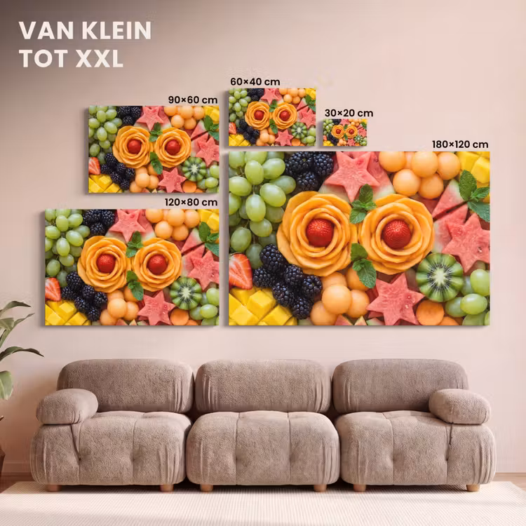 Canvas schilderij - Fruit - Variatie - Kleurrijk - Vers - Eten — 8
