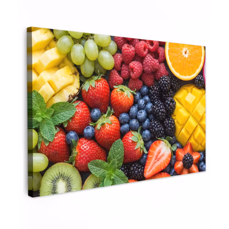 Canvas schilderij - Fruit - Vers - Kleurrijk - Eten — 1