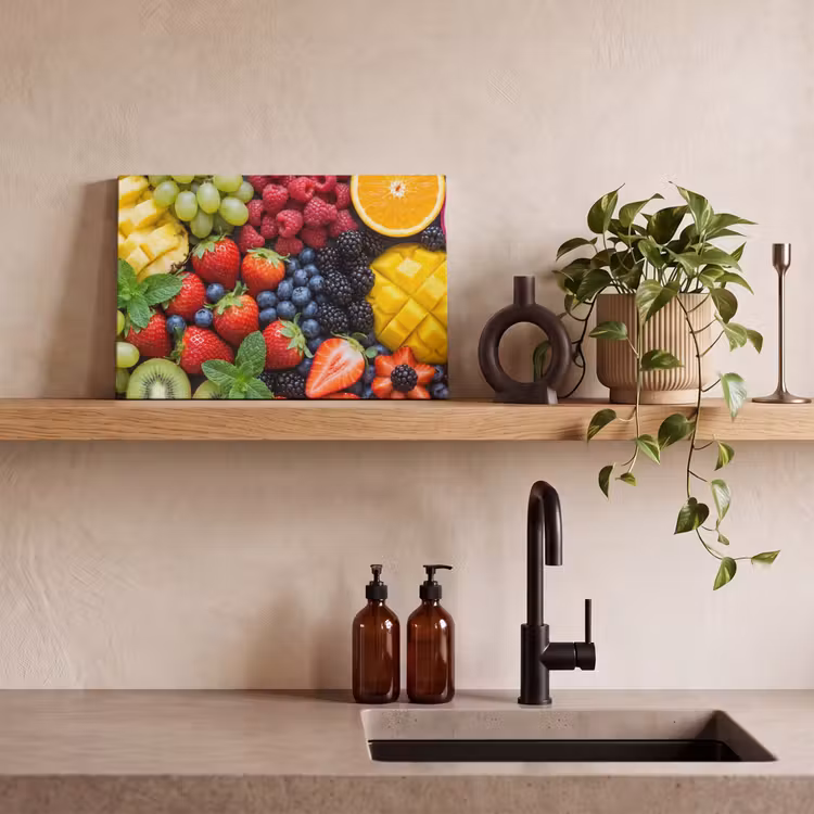 Canvas schilderij - Fruit - Vers - Kleurrijk - Eten — 4