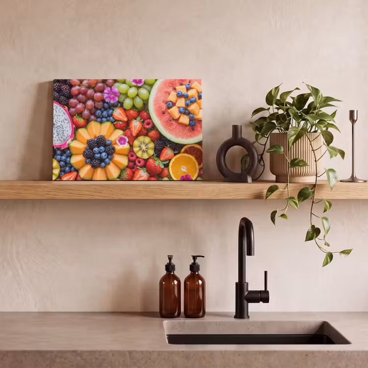 Canvas schilderij - Fruit - Vers - Variatie - Eten - Kleurrijk — 4