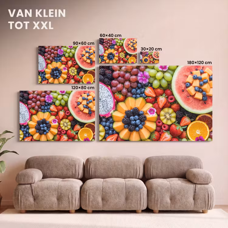 Canvas schilderij - Fruit - Vers - Variatie - Eten - Kleurrijk — 8