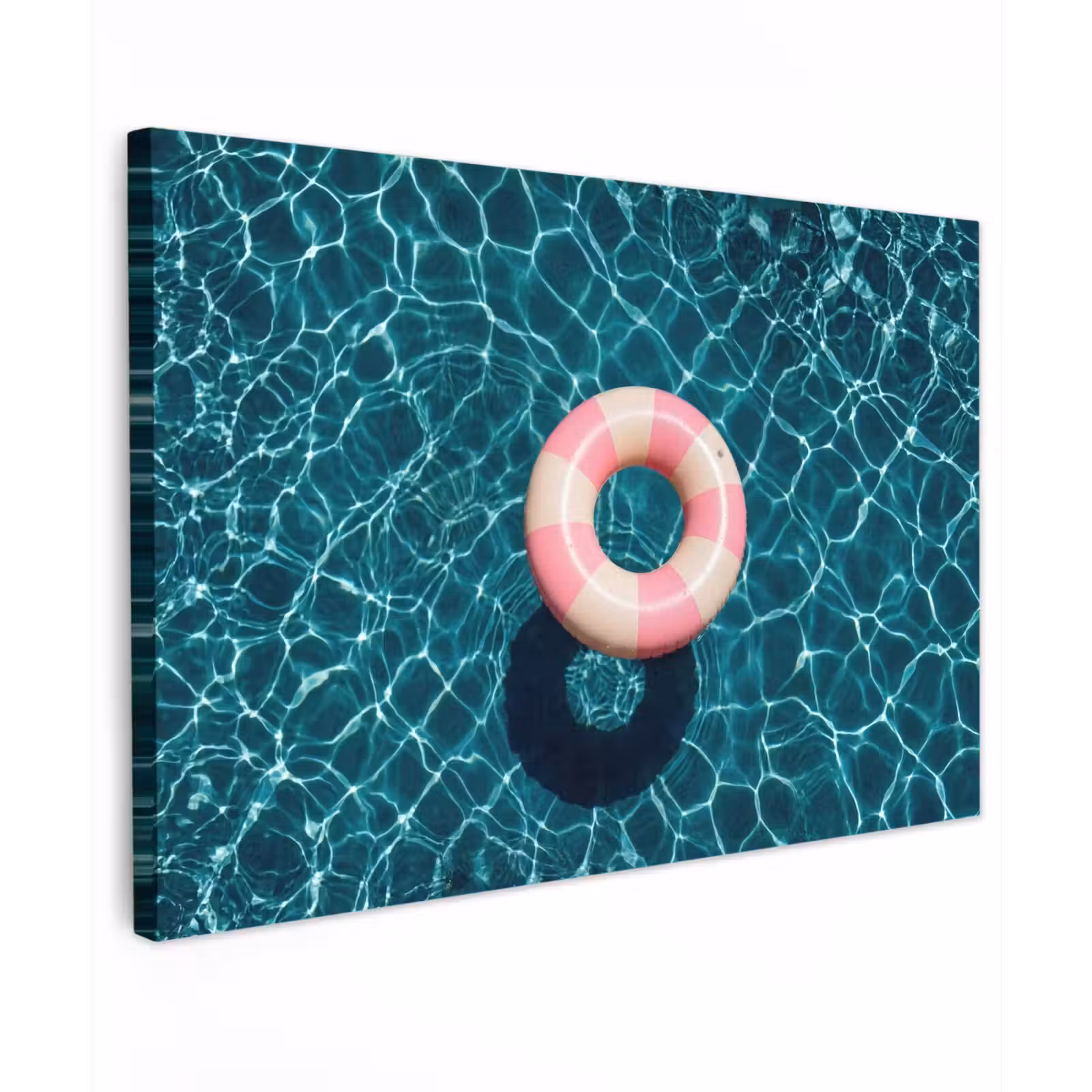 Canvas schilderij - Drijvend - Zwemband - Water — 1