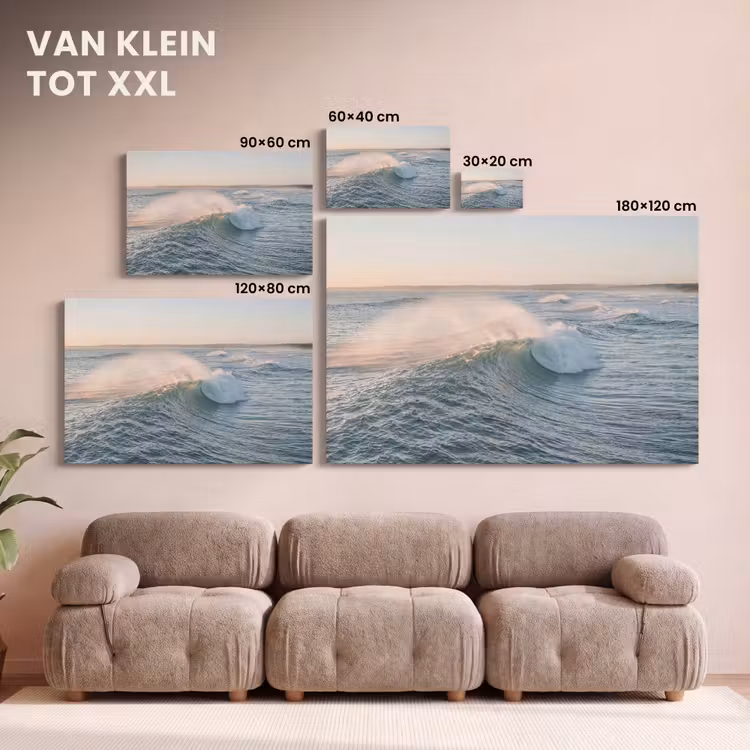 Canvas schilderij - Golf - Zee - Water — 8