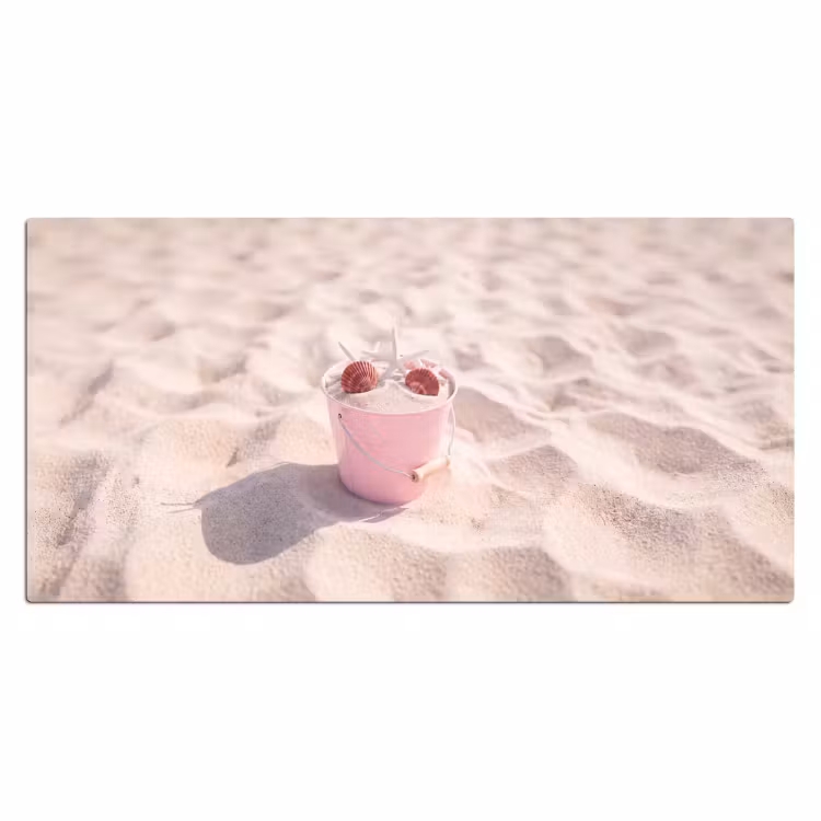 Bureau onderlegger - Strand - Schelpen - Zomer - Roze - Decoratie — 2
