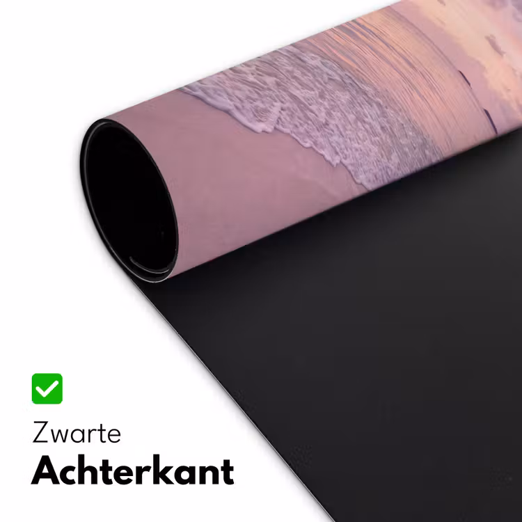 Bureau onderlegger - Strand - Zonsondergang - Natuur - Minimalistisch - Roze — 5
