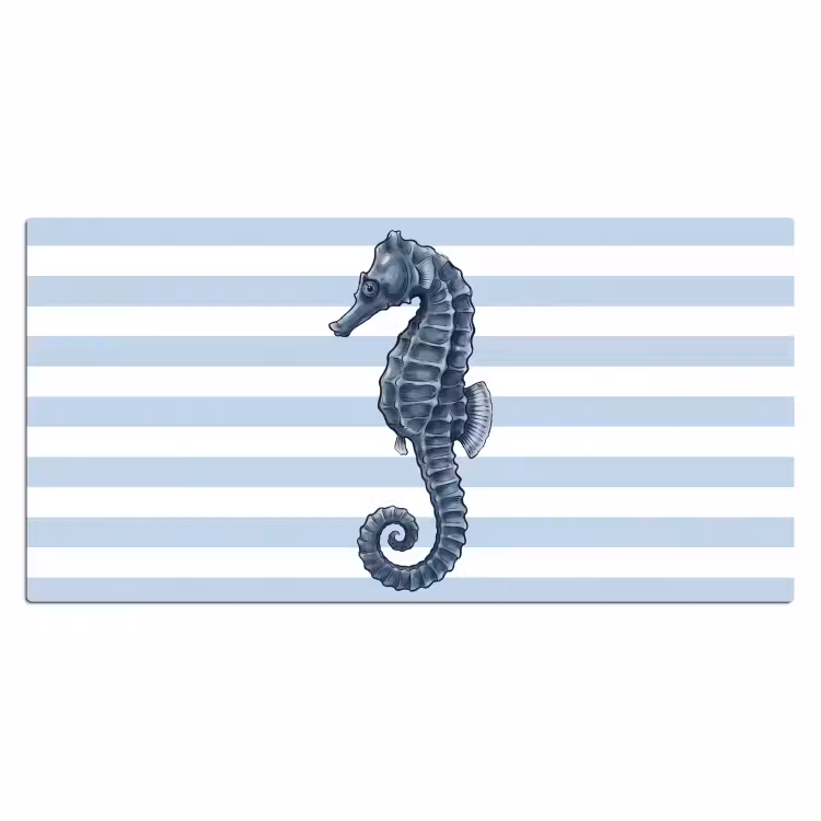 Bureau onderlegger - Vis - Oceaan - Illustratie - Blauw - Strepen — 2