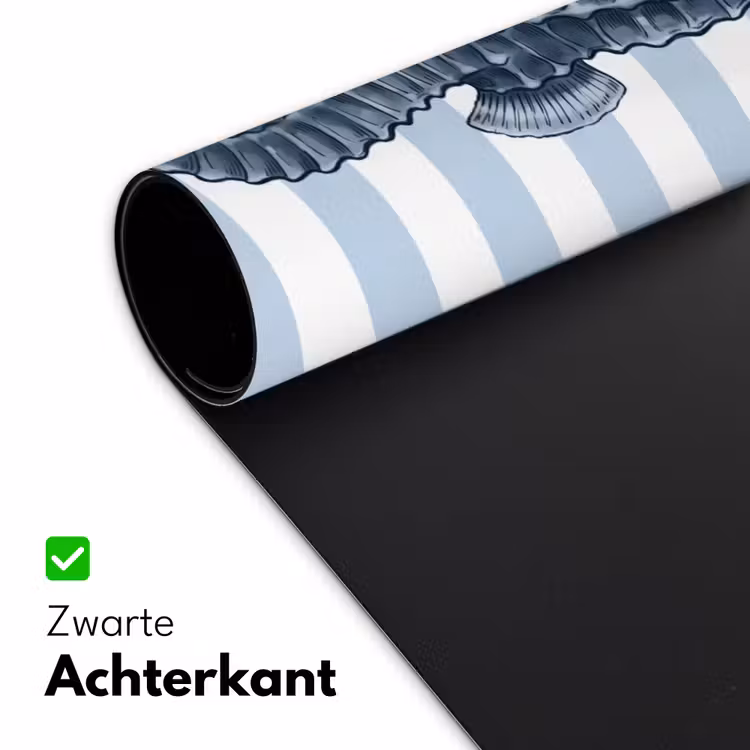 Bureau onderlegger - Vis - Oceaan - Illustratie - Blauw - Strepen — 5