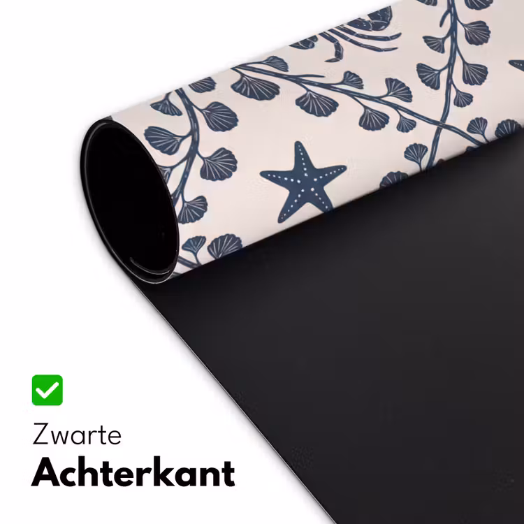 Bureau onderlegger - Zee - Krab - Zeester - Patroon - Blauw — 5