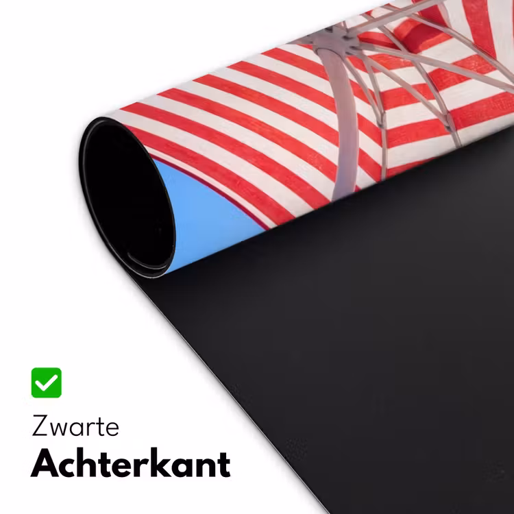 Bureau onderlegger - Parasol - Strepen - Zomer - Rood - Blauw — 5