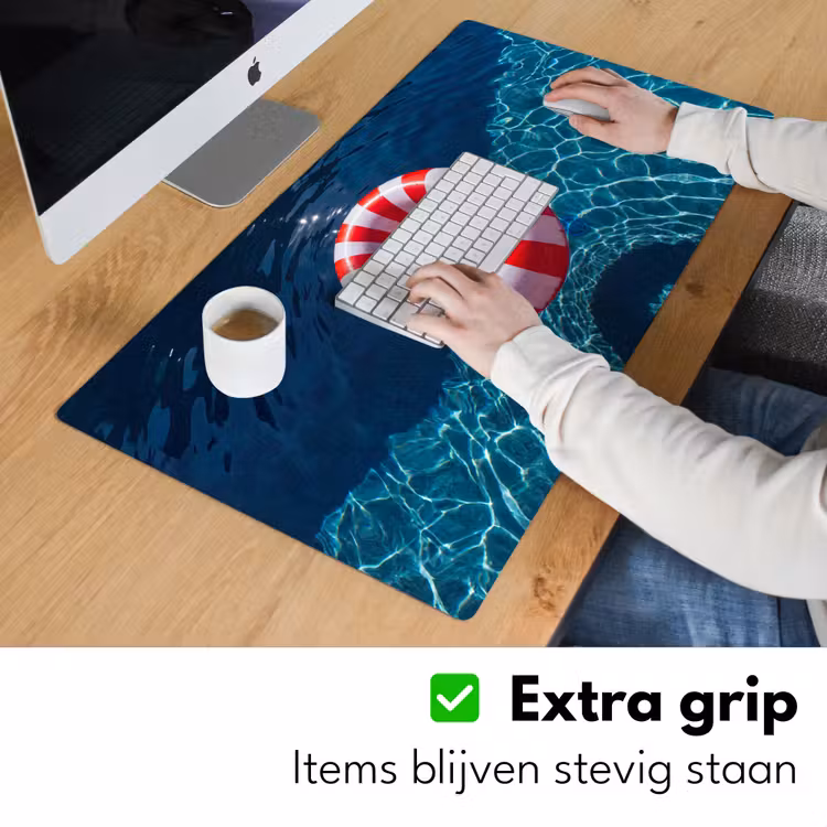 Bureau onderlegger - Recreatie - Water - Zomer - Rood - Wit — 6