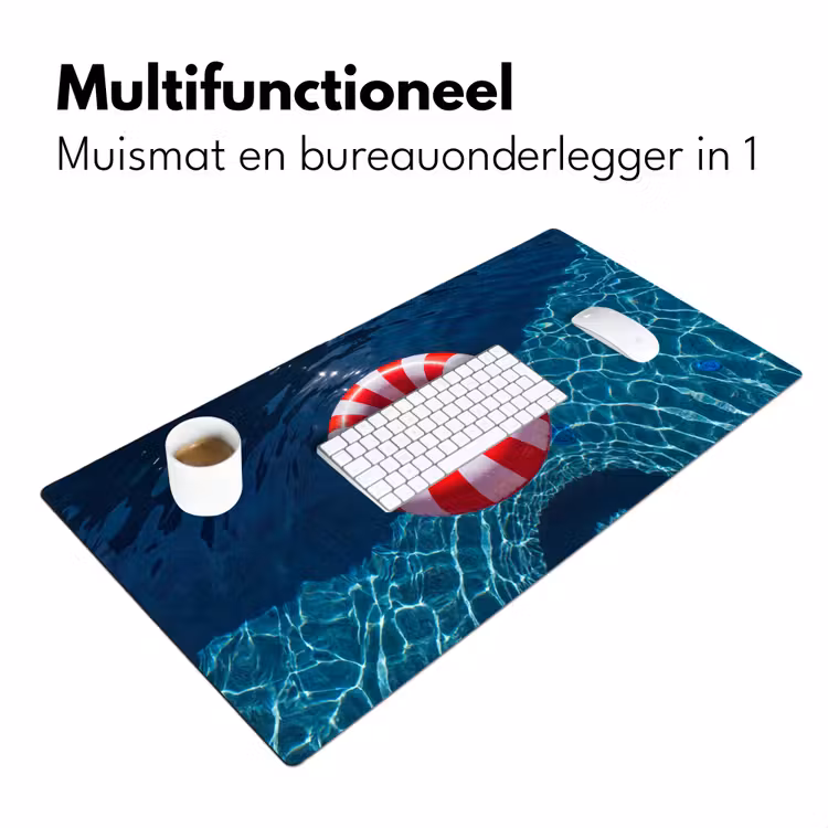 Bureau onderlegger - Recreatie - Water - Zomer - Rood - Wit — 7