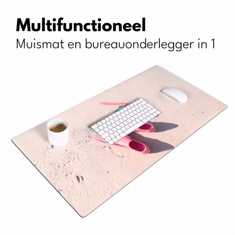 Bureau onderlegger - Snorkelset - Strand - Zomer - Roze — 7