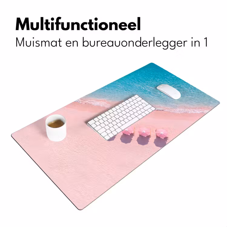Bureau onderlegger - Strand - Roze zand - Zee - Zomer - Natuur — 7