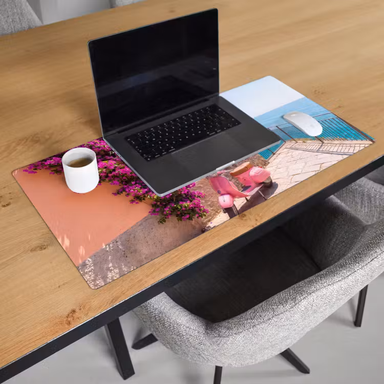 Bureau onderlegger - Voertuig - Roze - Kust - Zomer - Reizen — 3