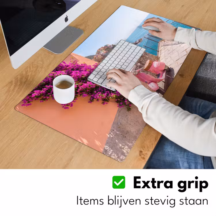 Bureau onderlegger - Voertuig - Roze - Kust - Zomer - Reizen — 6