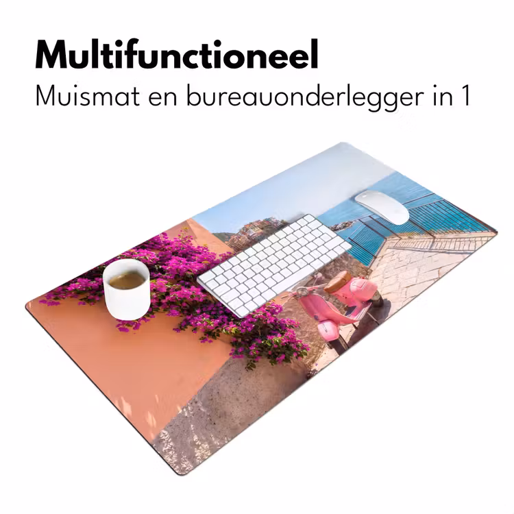 Bureau onderlegger - Voertuig - Roze - Kust - Zomer - Reizen — 7