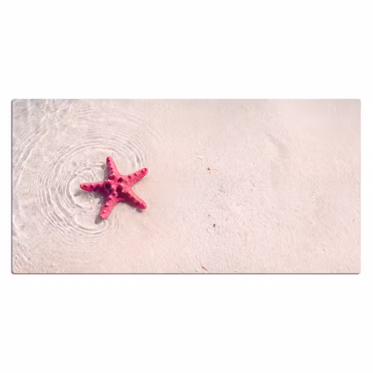 Bureau onderlegger - Zeeleven - Zeester - Strand - Roze - Water — 2