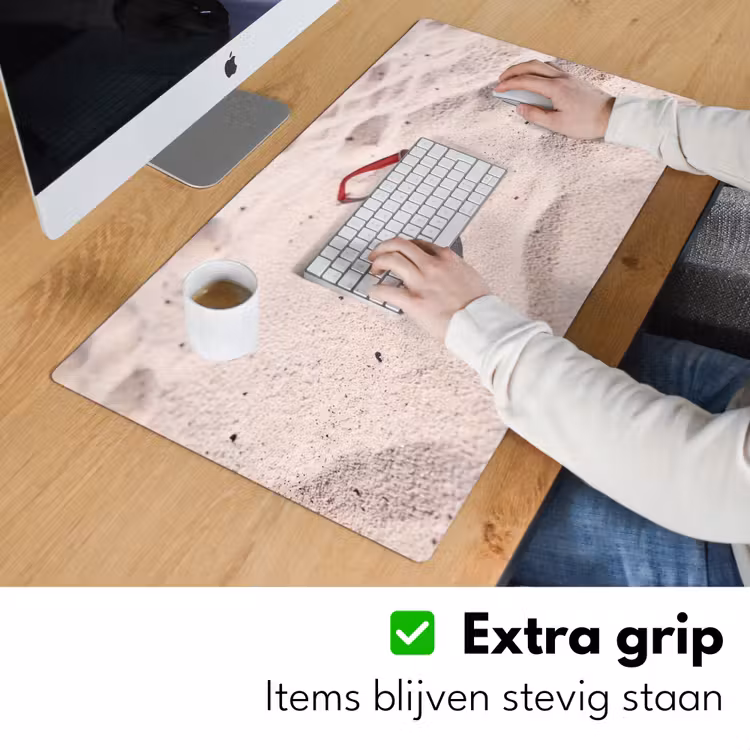 Bureau onderlegger - Zonnebril - Strand - Vakantie - Rood — 6