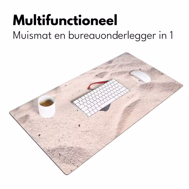 Bureau onderlegger - Zonnebril - Strand - Vakantie - Rood — 7