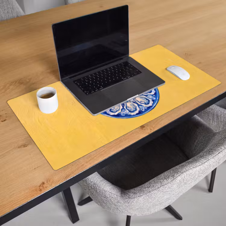 Bureau onderlegger - Oesters - Citroen - IJs - Modern - Geel — 3