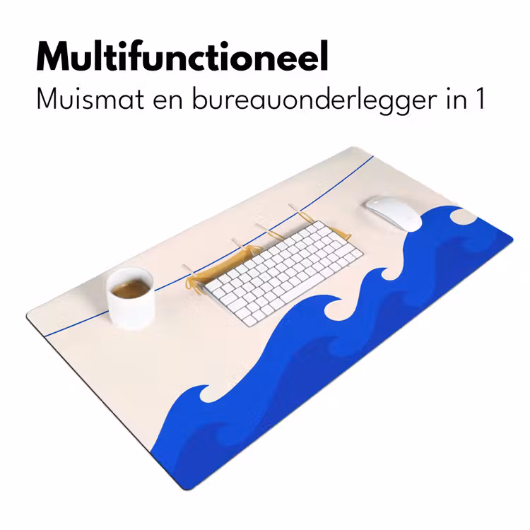 Bureau onderlegger - Zwemkleding - Zee - Zomer - Illustratie - Geel — 7