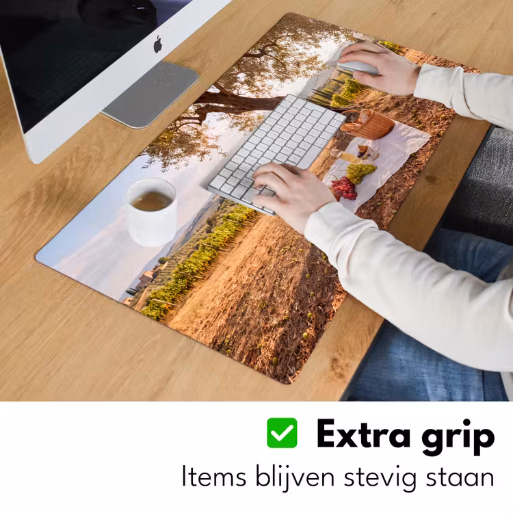 Bureau onderlegger - Picknick - Wijngaard - Landschap - Zomer - Eten — 6