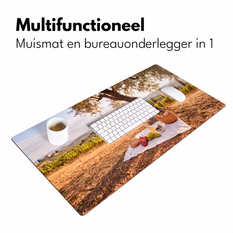 Bureau onderlegger - Picknick - Wijngaard - Landschap - Zomer - Eten — 7