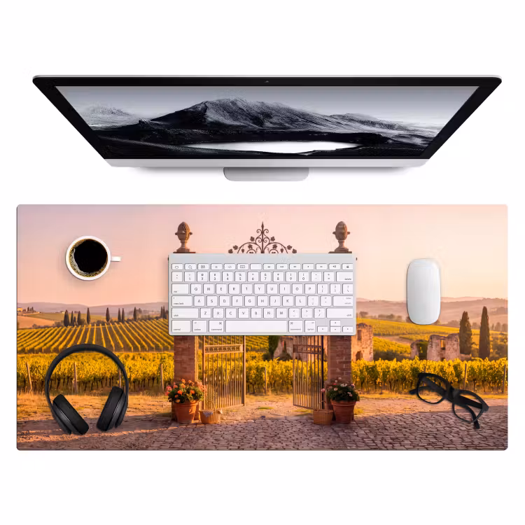 Bureau onderlegger - Poort - Landschap - Platteland - Zonlicht - Warm — 4
