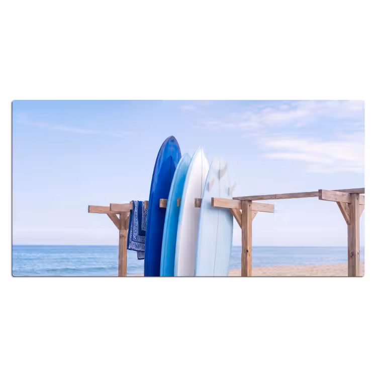 Bureau onderlegger - Surfplank - Strand - Zomer - Blauw - Water — 2