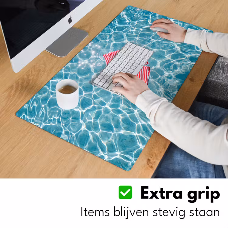 Bureau onderlegger - Zwemkleding - Gestreept - Water - Zomer - Rood-wit — 6