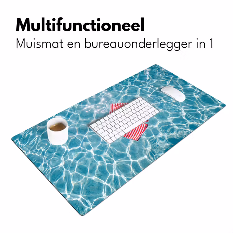 Bureau onderlegger - Zwemkleding - Gestreept - Water - Zomer - Rood-wit — 7