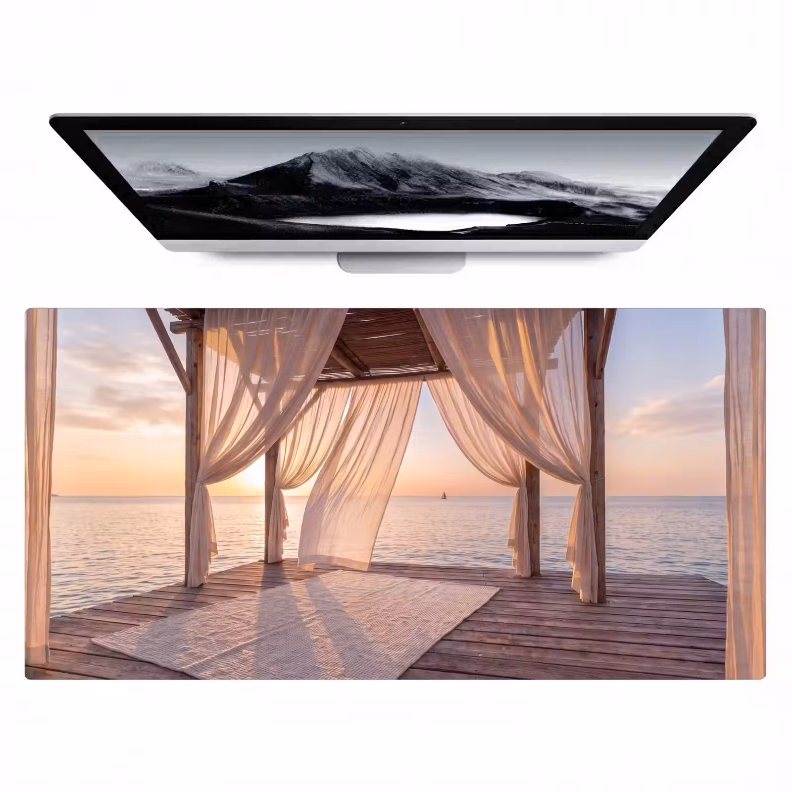 Bureau onderlegger - Overkapping - Zee - Zonsondergang - Vakantie - Rust — 1