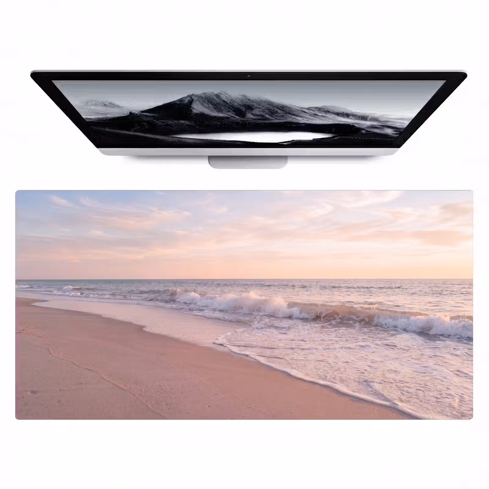 Bureau onderlegger - Strand - Zee - Golven - Natuur - Zonsondergang — 1