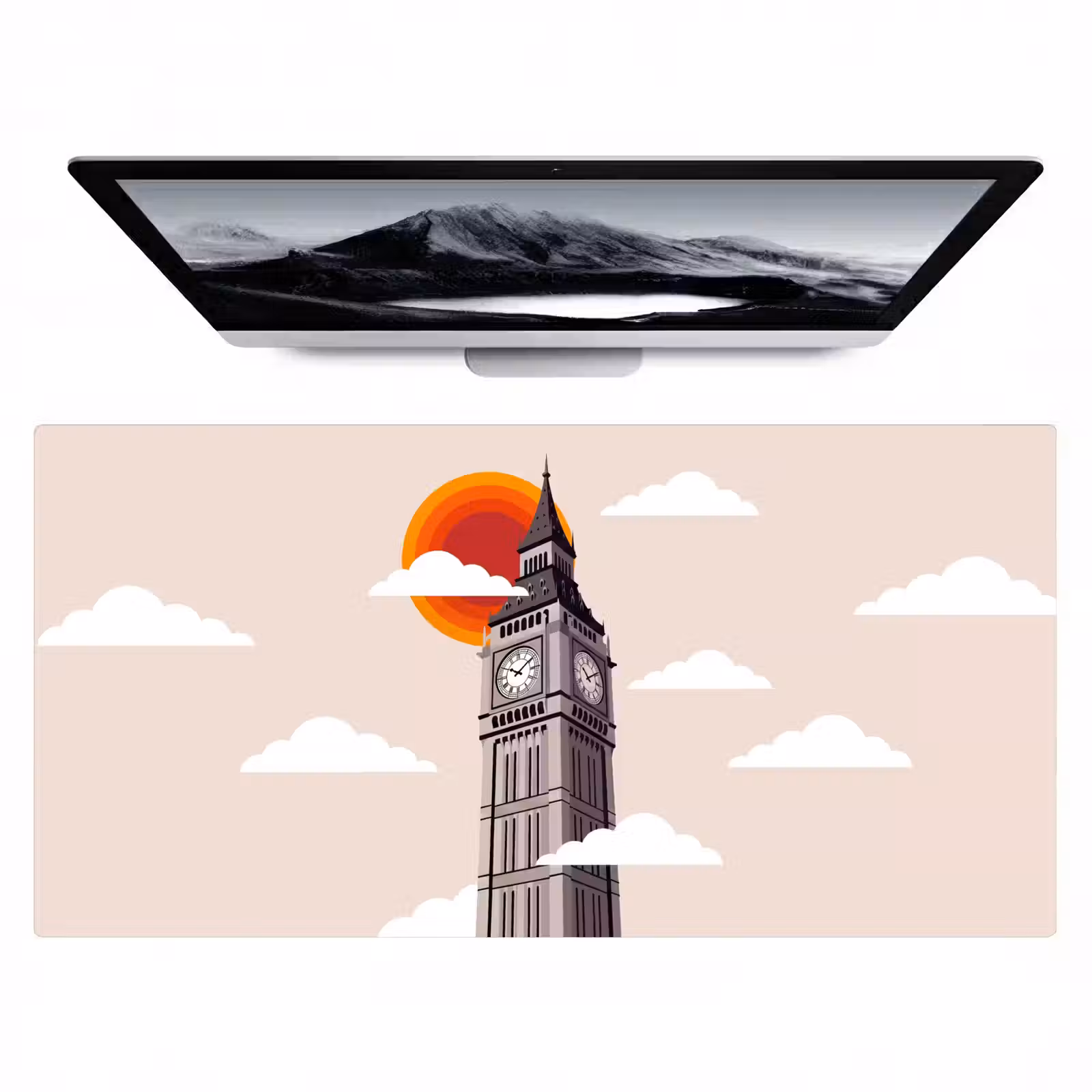 Bureau onderlegger - Toren - Klok - Londen - Architectuur - Retro — 1