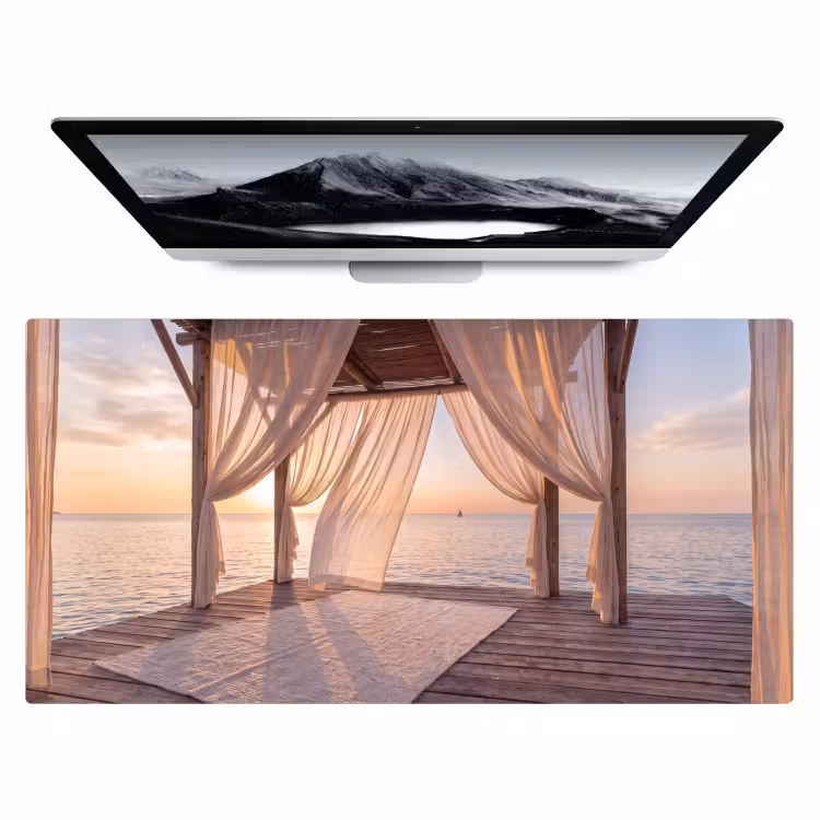 Bureau onderlegger - Overkapping - Zee - Zonsondergang - Vakantie - Rust — 1