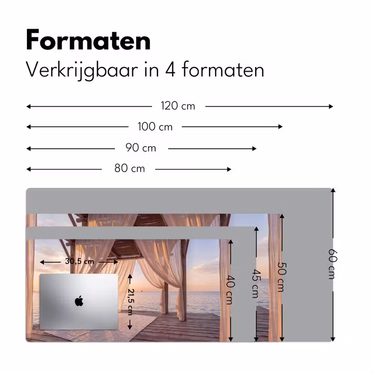 Bureau onderlegger - Overkapping - Zee - Zonsondergang - Vakantie - Rust — 8