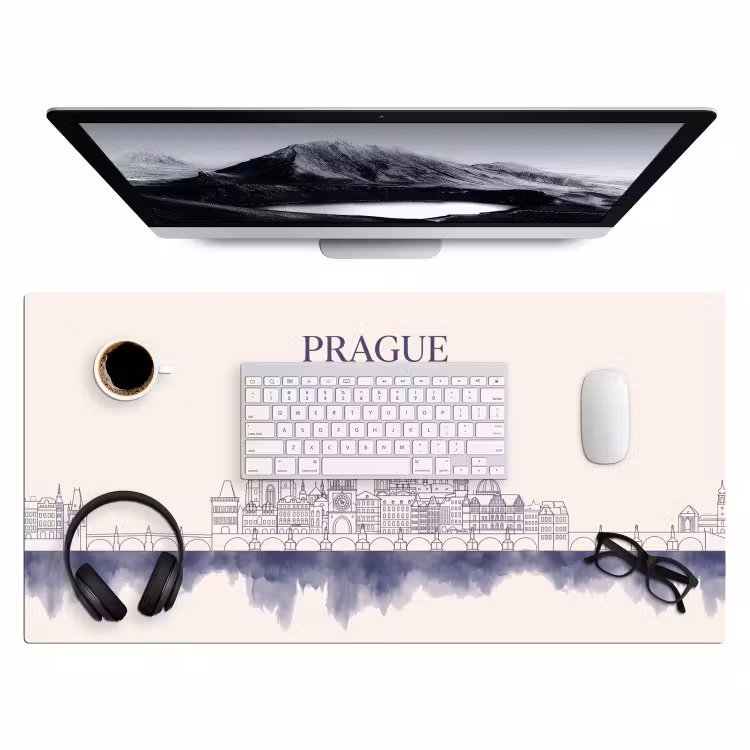 Bureau onderlegger - Praag - Skyline - Architectuur - Blauw — 4