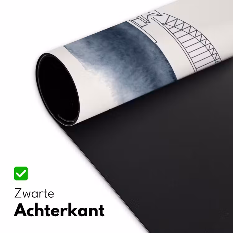 Bureau onderlegger - Stad - Skyline - Architectuur - Minimalistisch - Blauw — 5