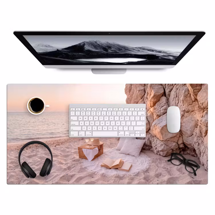 Bureau onderlegger - Strand - Picknick - Zonsondergang - Zomer - Natuur — 4