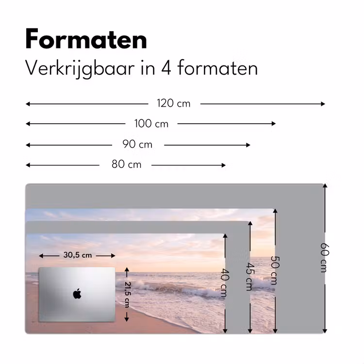 Bureau onderlegger - Strand - Zee - Golven - Natuur - Zonsondergang — 8